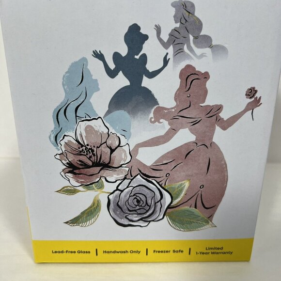 Disney Princess Icon  4 Tumbler Glasses With Lids  by Joy Jolt —  16 FL. Oz - Picture 4 of 6